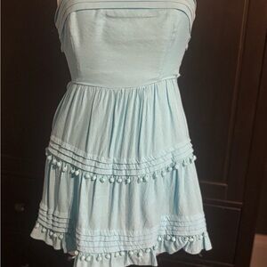 DO+BE Sky Blue Strapless Dress